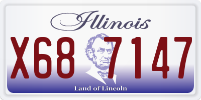 IL license plate X687147