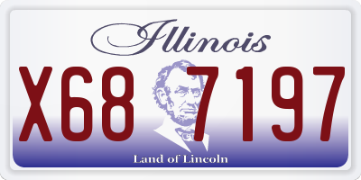 IL license plate X687197