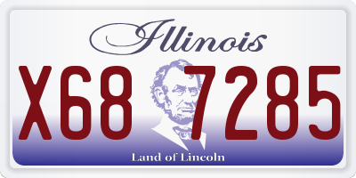IL license plate X687285