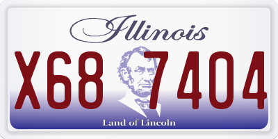 IL license plate X687404