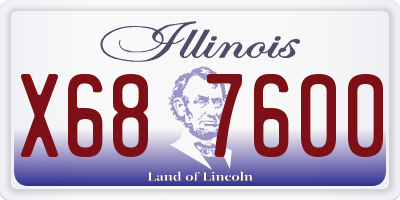 IL license plate X687600