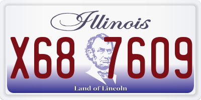 IL license plate X687609