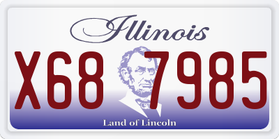 IL license plate X687985