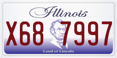 IL license plate X687997
