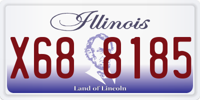 IL license plate X688185