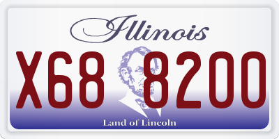 IL license plate X688200