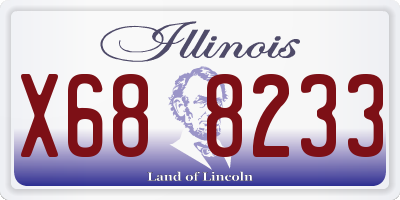 IL license plate X688233
