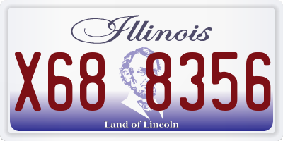 IL license plate X688356