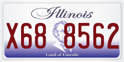 IL license plate X688562