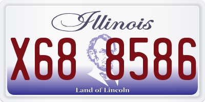 IL license plate X688586