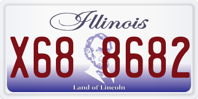 IL license plate X688682