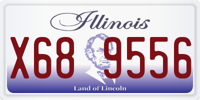 IL license plate X689556