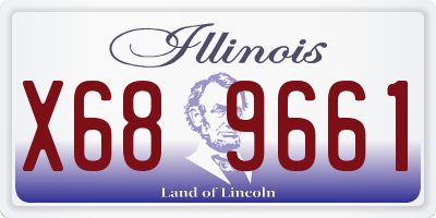 IL license plate X689661