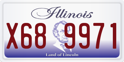 IL license plate X689971