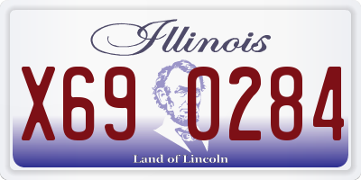 IL license plate X690284