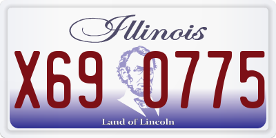 IL license plate X690775