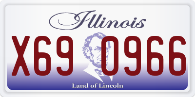 IL license plate X690966