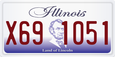 IL license plate X691051