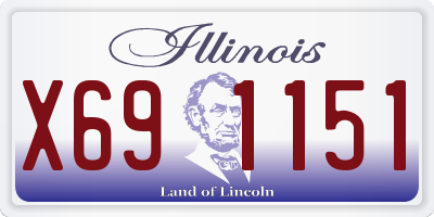IL license plate X691151