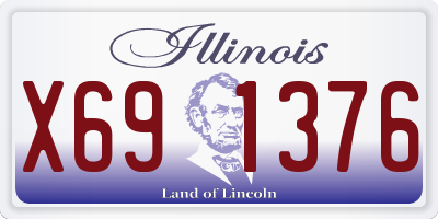 IL license plate X691376