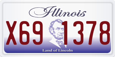 IL license plate X691378