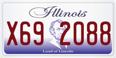 IL license plate X692088