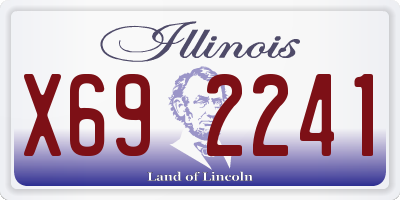 IL license plate X692241
