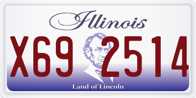IL license plate X692514