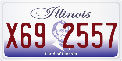IL license plate X692557