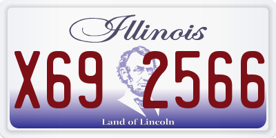 IL license plate X692566
