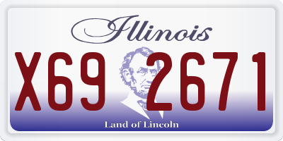 IL license plate X692671