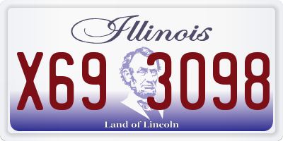 IL license plate X693098