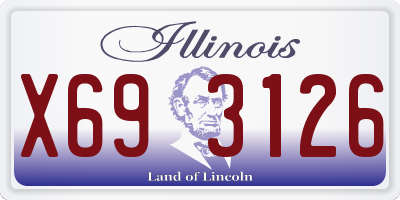 IL license plate X693126