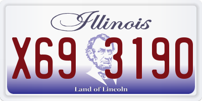 IL license plate X693190