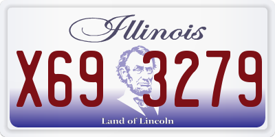 IL license plate X693279