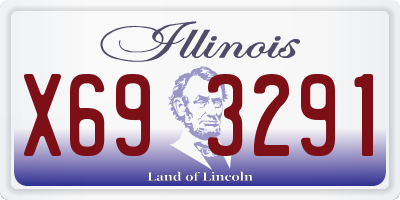 IL license plate X693291