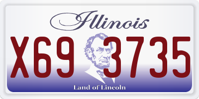 IL license plate X693735