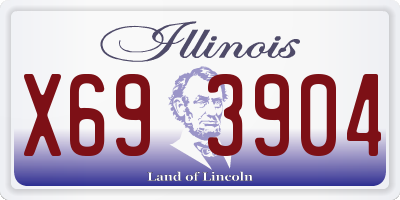IL license plate X693904