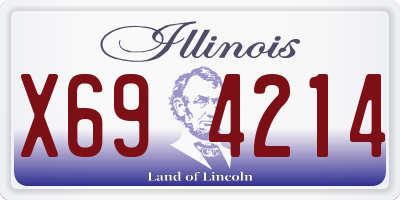 IL license plate X694214