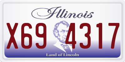 IL license plate X694317