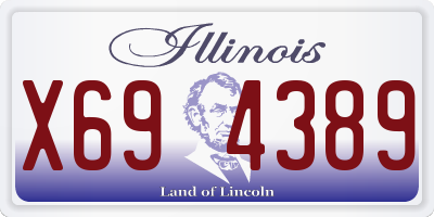 IL license plate X694389