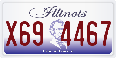 IL license plate X694467