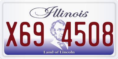 IL license plate X694508