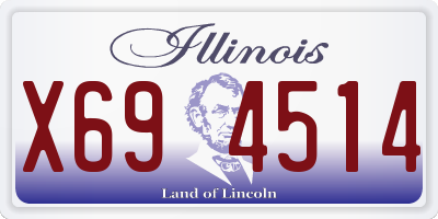 IL license plate X694514