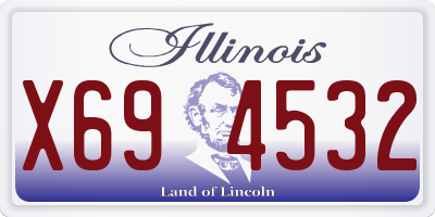 IL license plate X694532