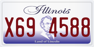 IL license plate X694588