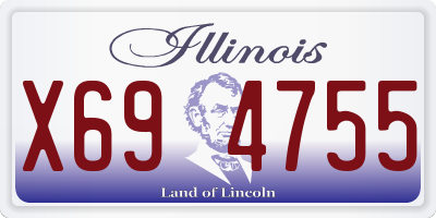 IL license plate X694755