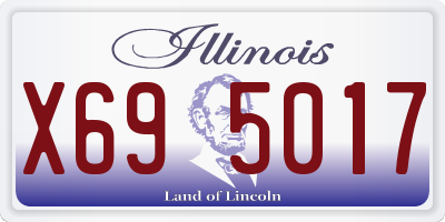 IL license plate X695017