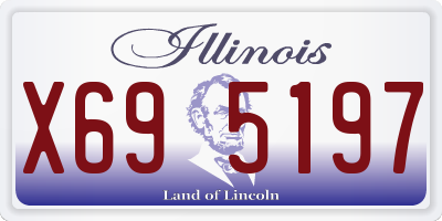 IL license plate X695197