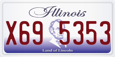 IL license plate X695353
